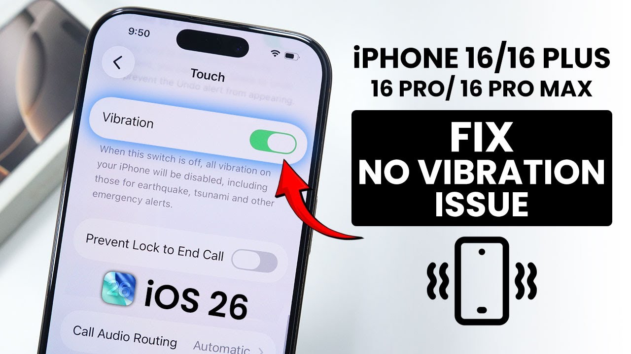 [iOS 26] Исправлена ​​ошибка отсутствия вибрации на iPhone 16 / Pro Max - Вибрация не работает