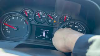 How to view different dash screens on Custom Silverado