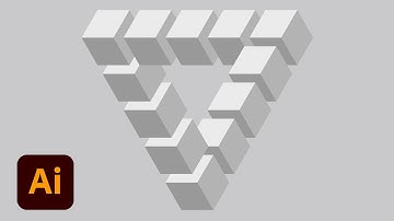 ❤️ HACKS: How to Create Impossible Penrose Triangle in Adobe Illustrator | English