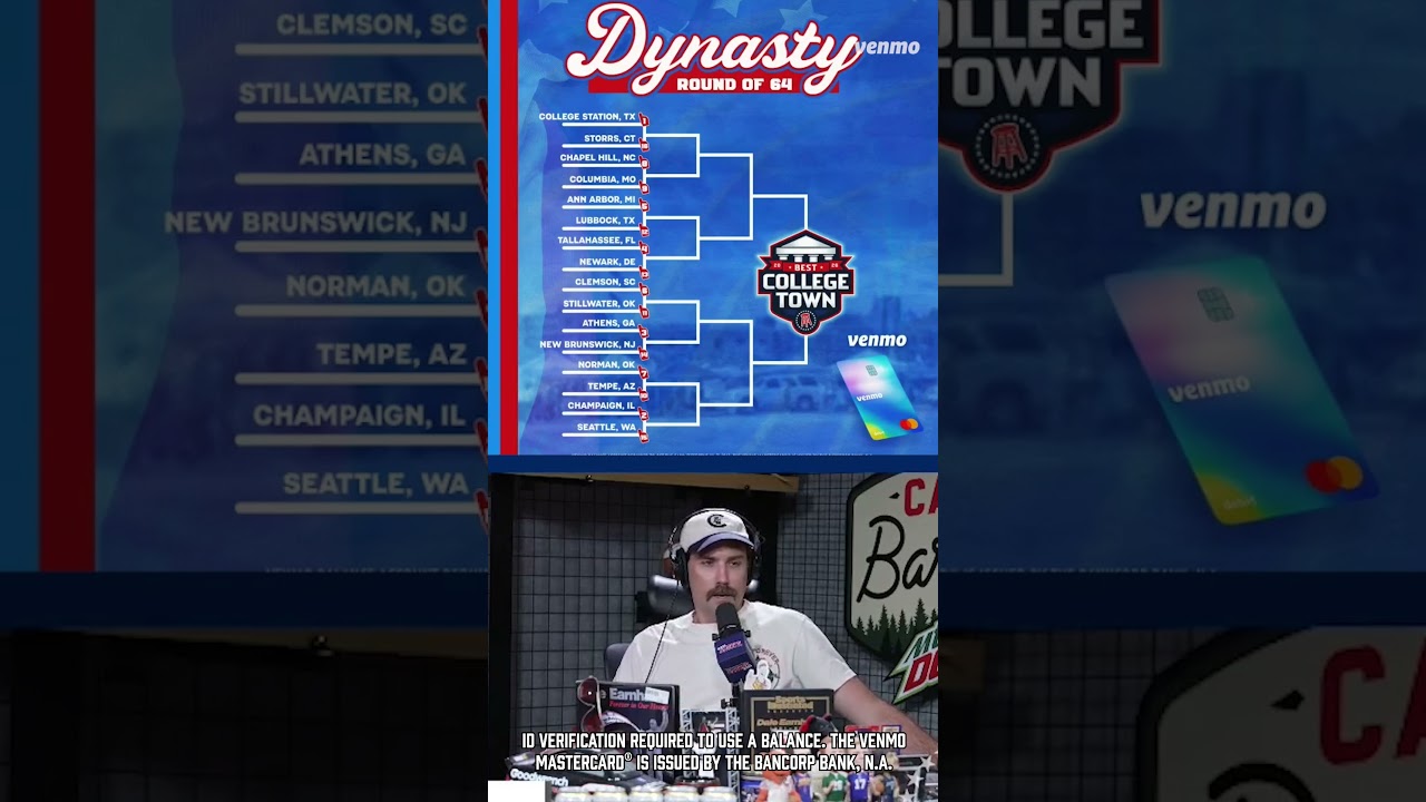 Mark Can't BELIEVE This College Town Is A 1 Seed In Best College Town Bracket Presented By @venmo