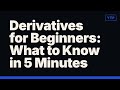 Derivatives for Beginners: What to Know in 5 Minutes