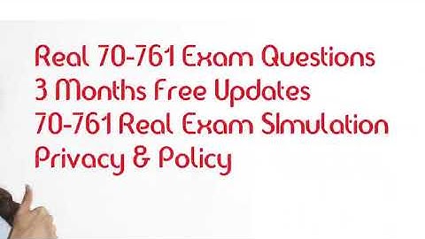 70-761 Dumps | 70-761 Exam Questions