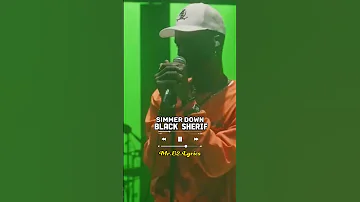 Black sherif simmer down lyrics #lyrics #blacksherif