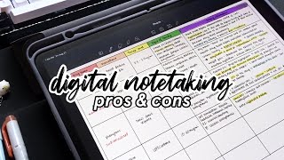 Pros & cons of digital notetaking ✏️ | iPad & Apple Pencil