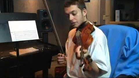 Playing Violin in D Sharp Minor