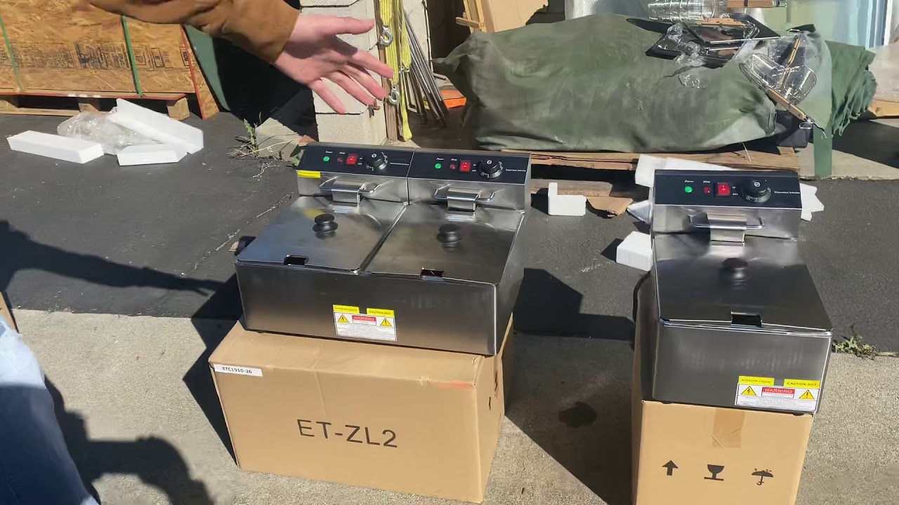 nsf etl ul Electric Deep Fryer 12L Dual Tank Commercial Restaurant