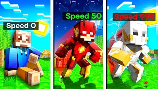 I Became The Fastest Player in Minecraft History! (Max Speed) Fisks Superhero Mod Tachyon