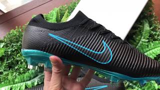 Nike Mercurial Vapor Flyknit Ultra Triple Black Metallic Blue
