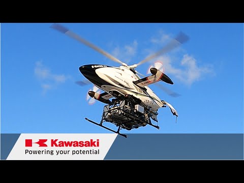 川崎重工：K-RACER×配送ロボット連携飛行試験