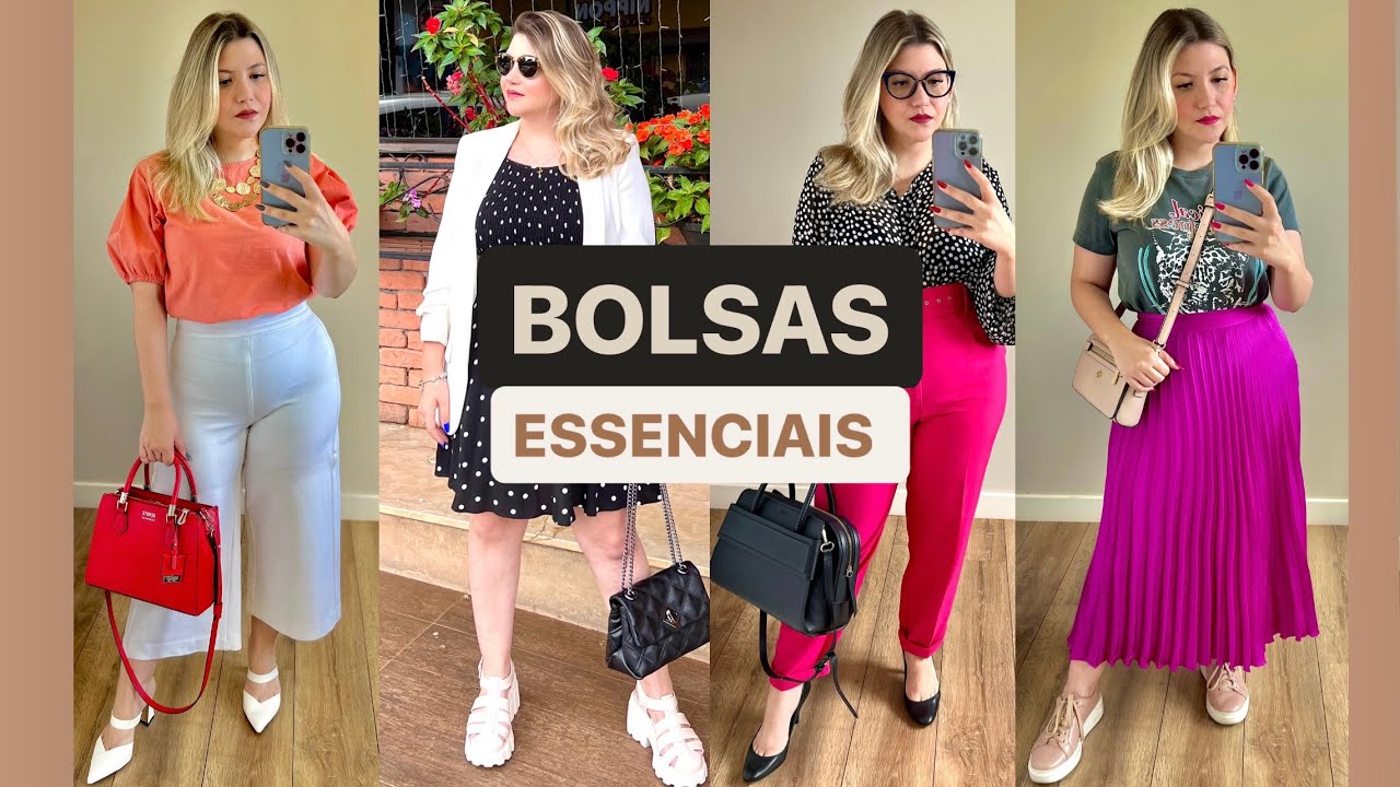BOLSAS ESSENCIAIS QUE NÃO SAEM DE MODA | Tour pelas minhas bolsas | MELHORES CORES |MELHORES MODELOS