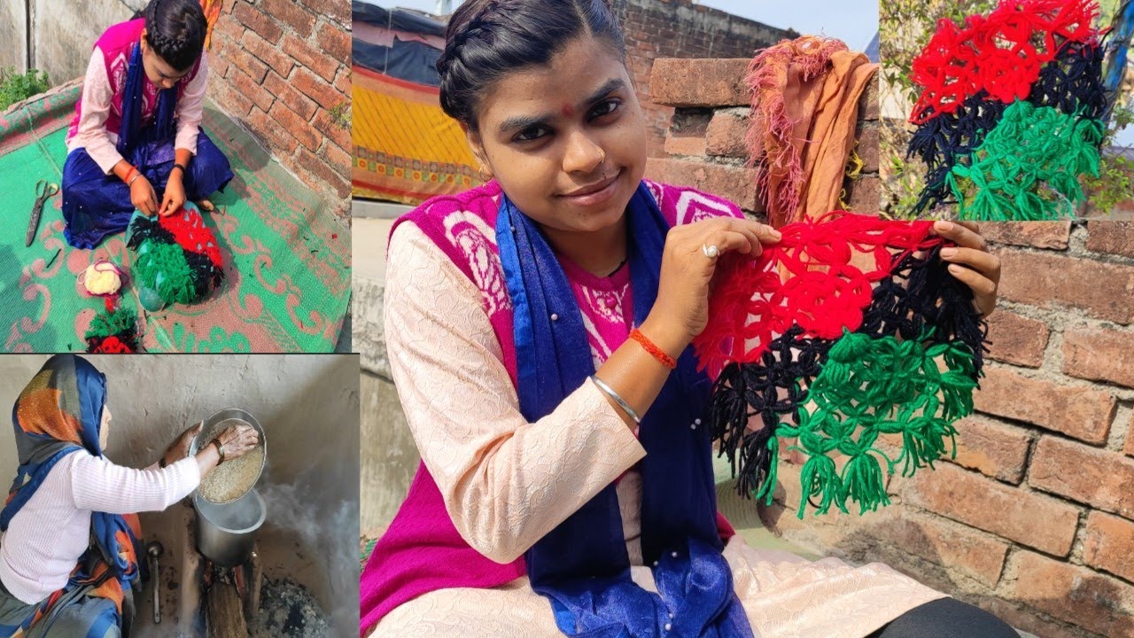 🙋‍♀️hanth se banya🧶 oon se Tali Posh  | Bachchon Ki Coaching ll   गन्ने के रस से मीठे चावल ll