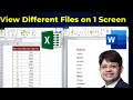 How to view 2 Files single screen