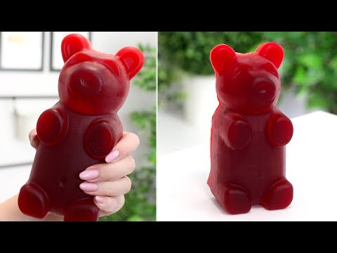 DIY GIANT GUMMY BEAR RECIPE  HOW TO MAKE A GIANT GUMMY BEAR 