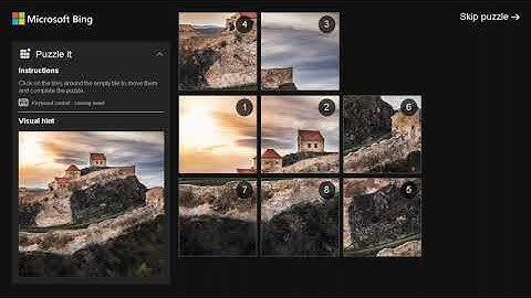 AI Solves Microsoft Bing Slide Puzzle  (ASMR)