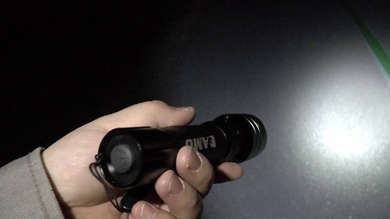 Junior fantastisk violinist AMO VF21 / VF22 120 Lumens Flashlight CAMERA Outdoor Field Test Light  Review - YouTube