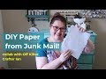 DIY Paper - make paper from junk mail