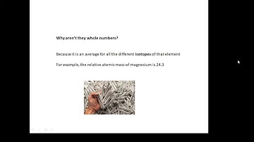 BTEC Applied Science: Unit 1 Chemistry Relative Mass