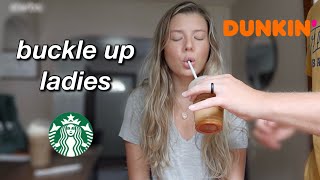 STARBUCKS VS. DUNKIN *pumpkin spice latte edition* by olivia leigh 108 views 8 months ago 6 minutes, 26 seconds
