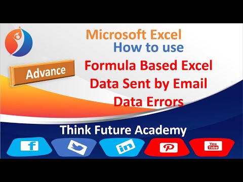 Formula Based Excel Data Sent by Email Data Errors