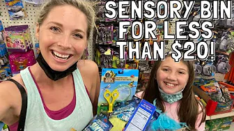How To Make a SENSORY BIN For LESS THAN $20! // At Home Sensory Speech Therapy For Kids and Toddlers