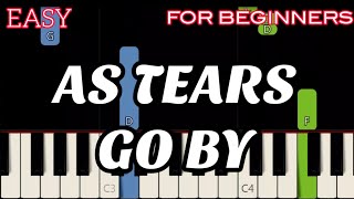 AS TEARS GO BY [ HD ] - THE ROLLING STONES | SLOW &amp; EASY PIANO
