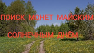 Поиск монет майским солнечным днём