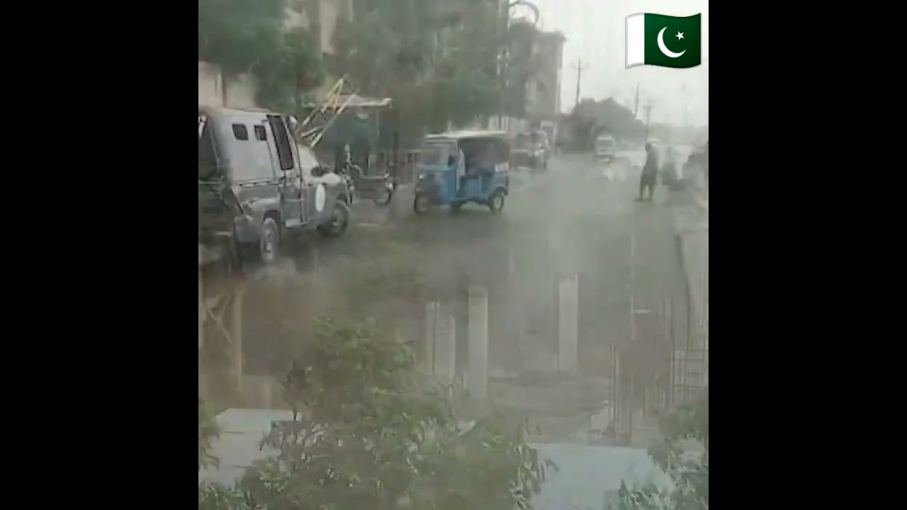 Heavy rain is being reported in Karachi's Scheme 33 and Malir. Is it raining in your area?