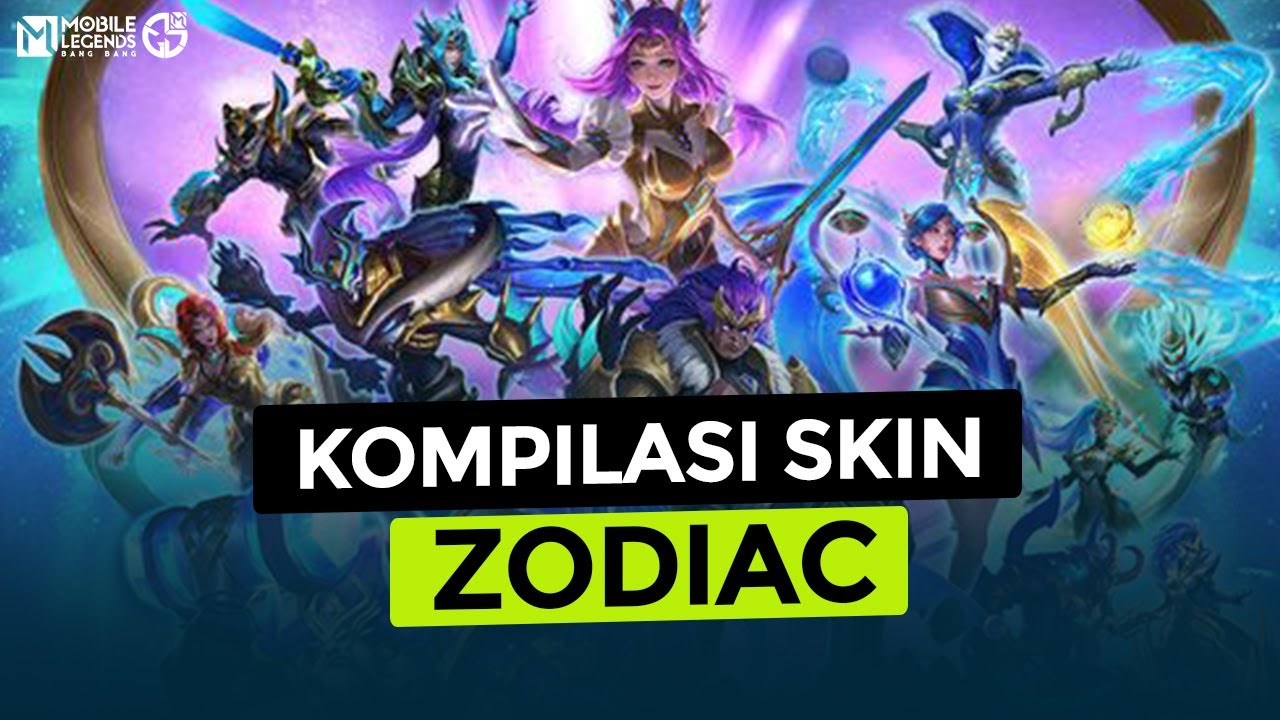 Kompilasi skin Zodiac Mobile Legends dari berbagai hero
