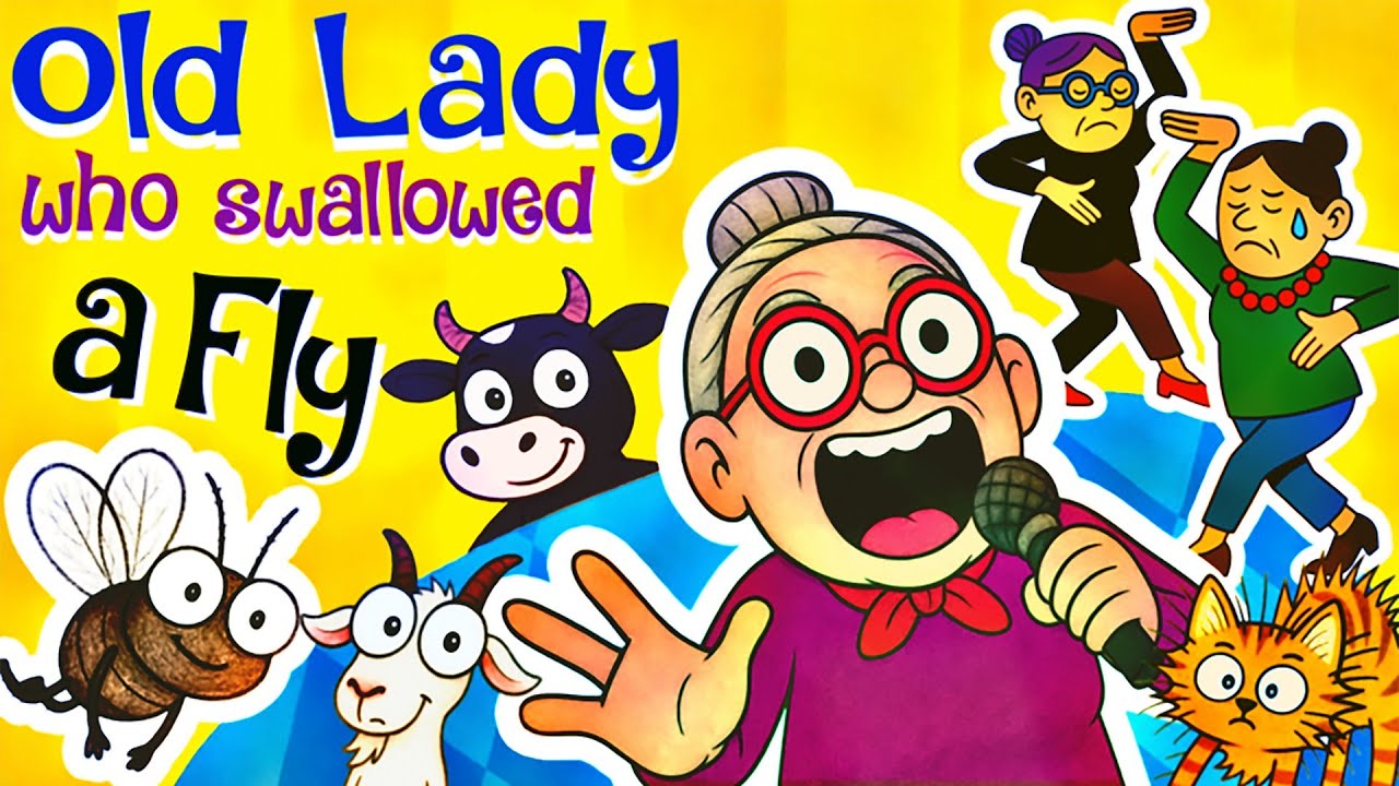 There Was an Old Lady Who Swallowed a Fly | Nursery Rhyme for Kids