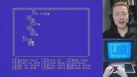 TI Composer - A fun little XB TI-99/4A text-to-speech synth song maker to make your TI-99 sing