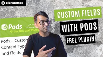 Pods – Custom Content Types and Custom Fields Free Plugin and not ACF - Elementor Wordpress Tutorial