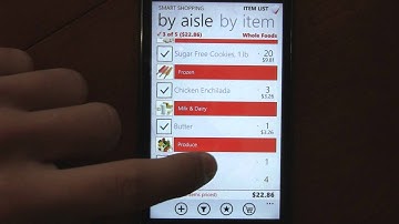 Best Shopping List app for WP7