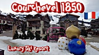 COURCHEVEL 1850 Village - Luxury Ski Resort - France 🇫🇷 4K - April 2023 | 4K City Life