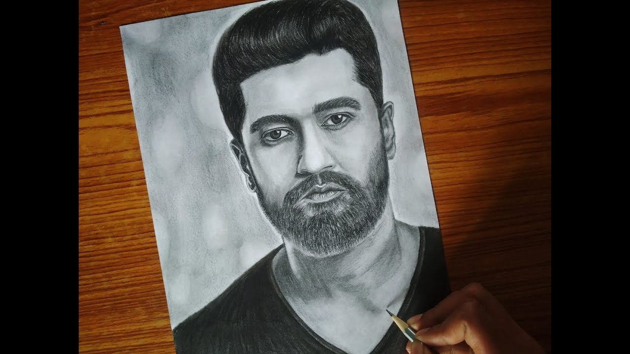 How To Draw Vicky Kaushal Sketch | Drawing