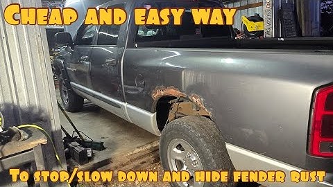 Stop / slow down wheel flare rust and cheap cover up 