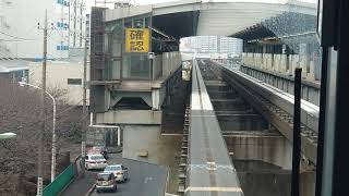 東京モノレール空港快速 前面展望 昭和島付近～浜松町