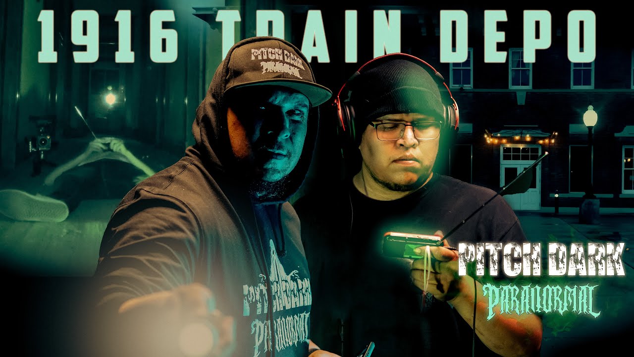 GHOST caught on camera at The 1916 Train Depo | Pitch Dark Paranormal