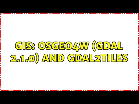 GIS: OSGeo4W (gdal