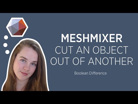Meshmixer  Cut an object out of another | ⚡ Quickie ⚡