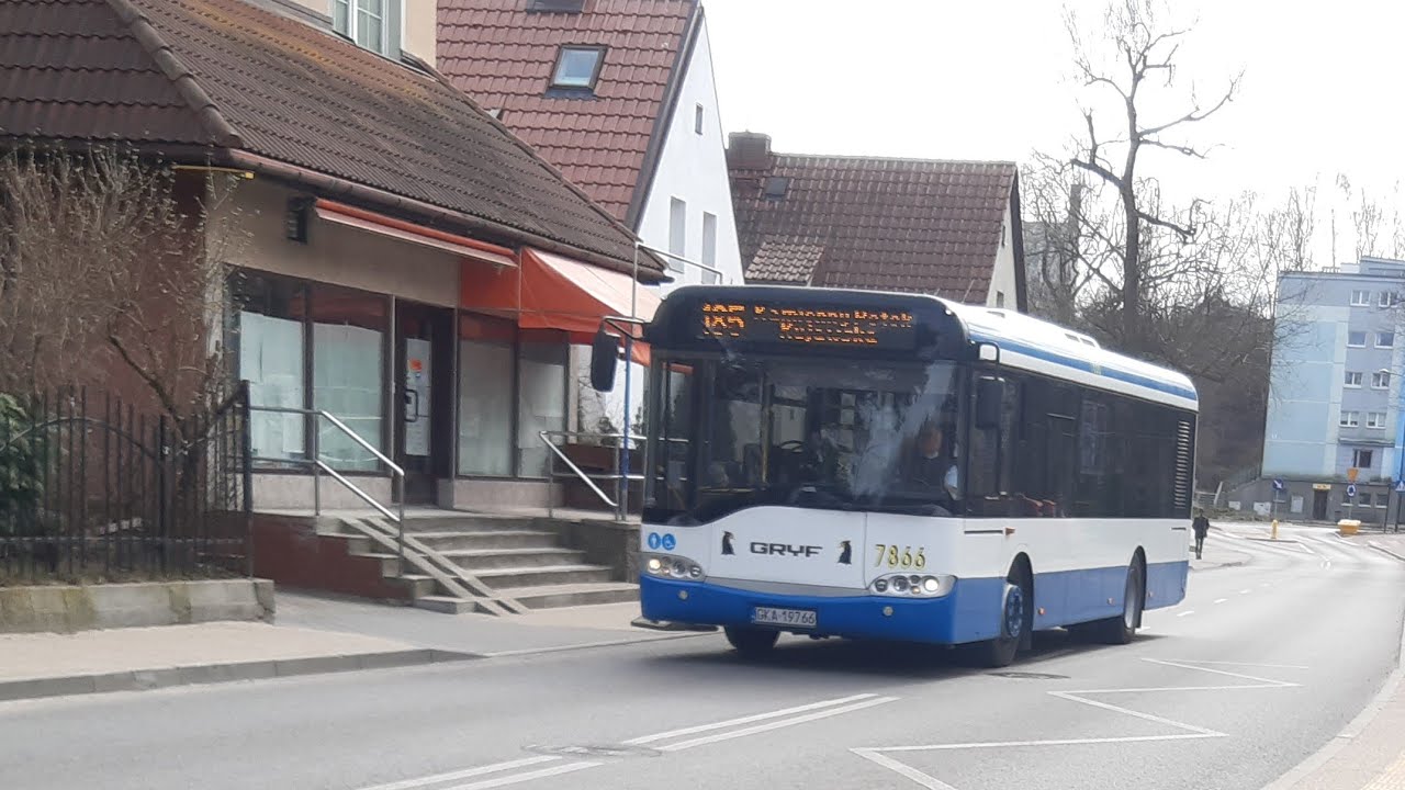 Gryf - Solaris Urbino 10 II #7866 - Linia: 185 - Kierunek: Rynek Non-Stop