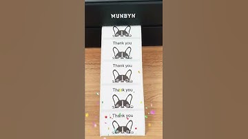 Custom Sticker for your Small Business - How to DIY sticker labels with MUNBYN thermal label printer