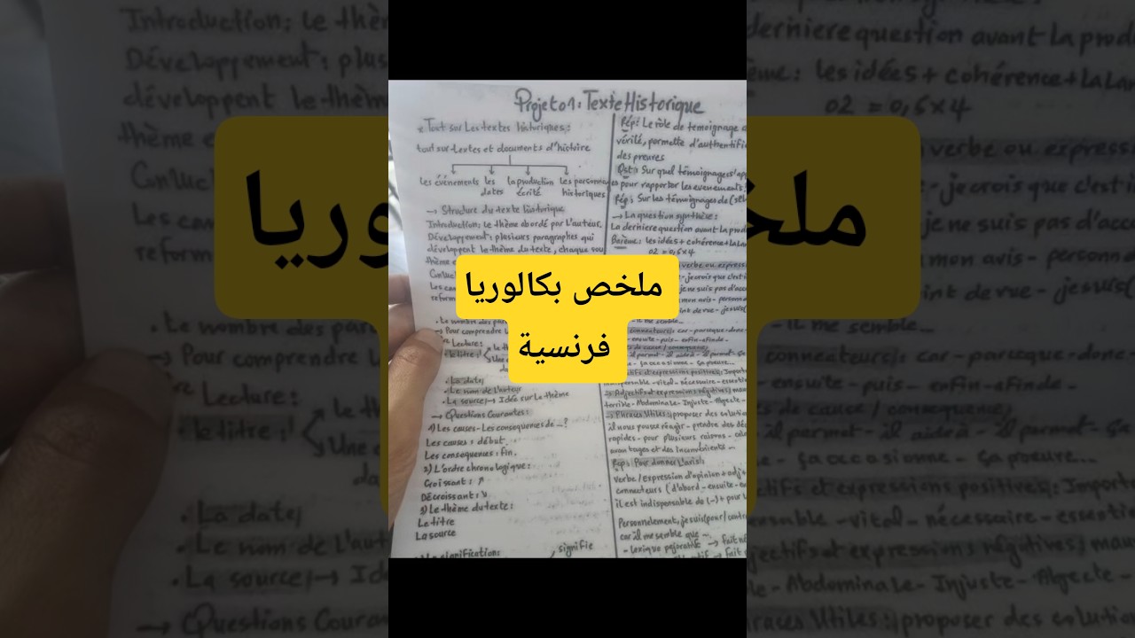 شرح ملخص نص تاريخي 