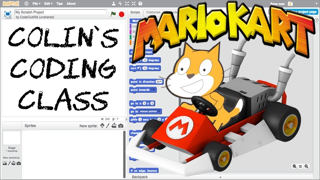 How To Make MARIO KART In Scratch! | Scratch Lesson 6