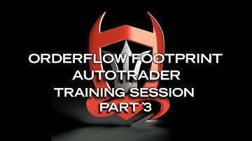 Order flow Footprint Auto Trader. Training, trade examples, and decisions during a full day. Part 3