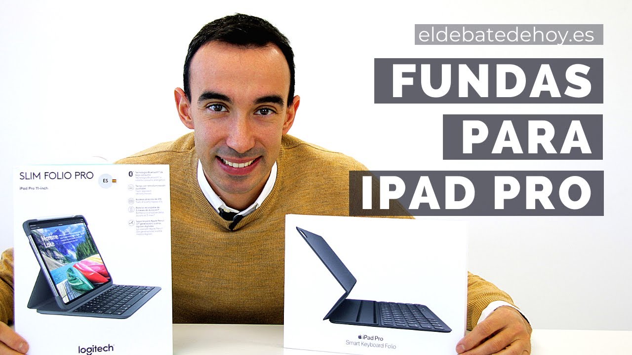 Juntar cabina sugerir Fundas con teclado para el iPad Pro - YouTube