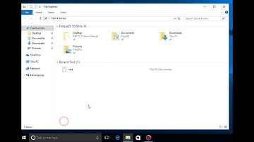 W10 Change File Explorer from Quick Access to This PC