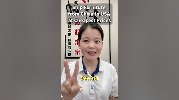How to ship furniture from China to USA