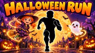 HALLOWEEN RUN 🎃 | Immersive Interactive Warm Up | Full Body Fitness Game