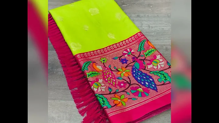 soft paithani silk printed saree with foil print with paithani style 800fw 8247630046