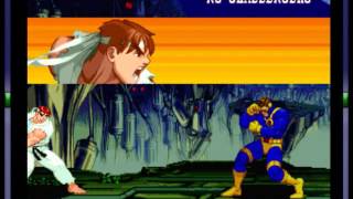 X-Men vs. Street Fighter - X-Men vs. Street Fighter  (PS1 / PlayStation) -Ryu Vs Cyclops And Ending- Vizzed.com GamePlay - User video